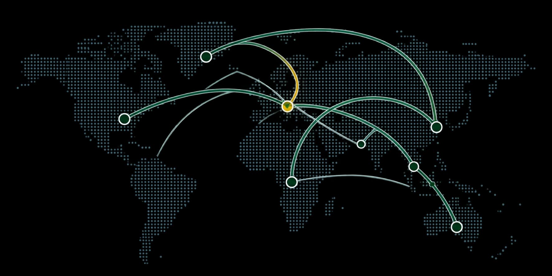 Global Trade Routes Map