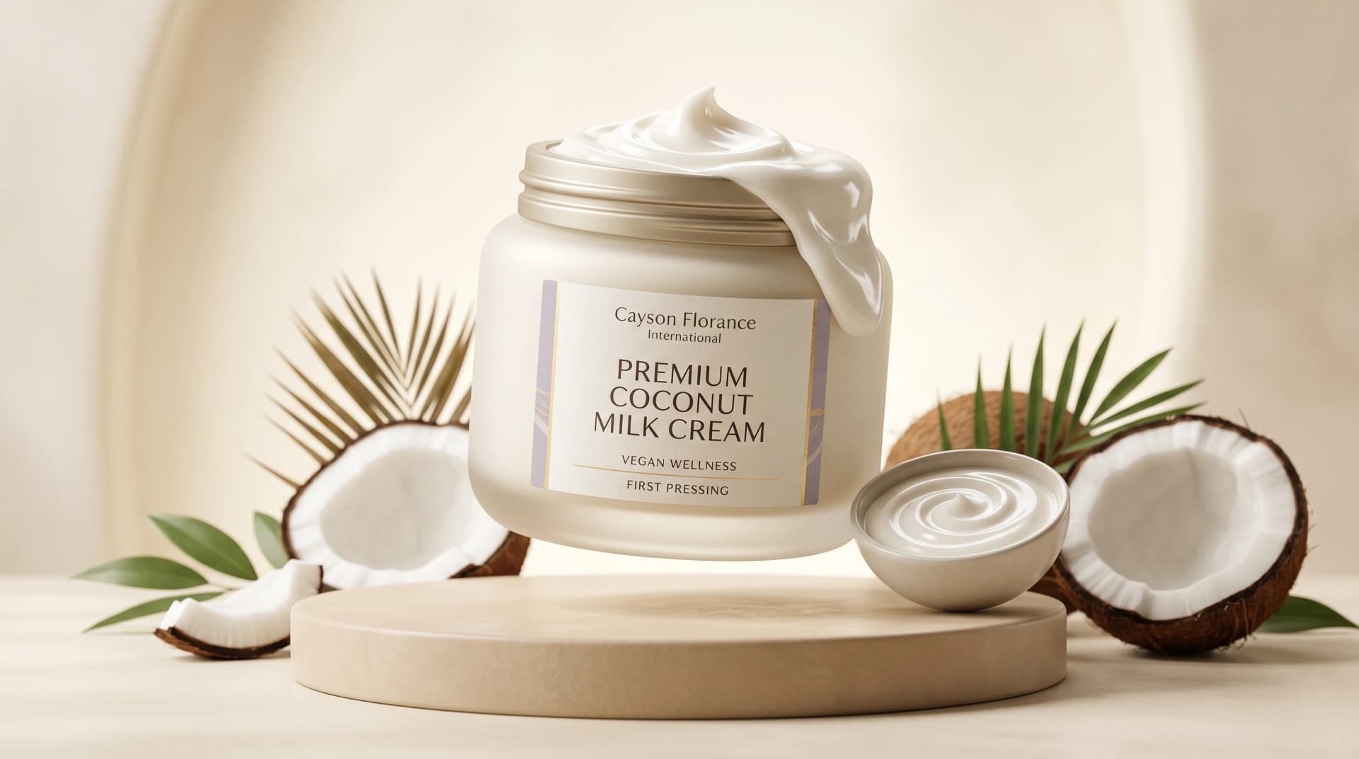 Premium Coconut Milk Cream — Crafted from the very first pressing of mature handpicked coconuts, our Premium ...